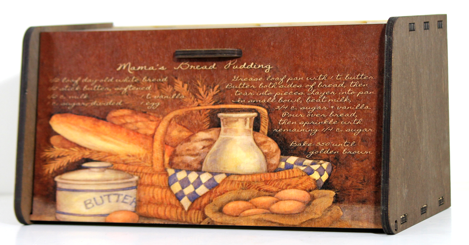 Хлебница с декором - ursuswood.by Изделия из дерева в Витебске